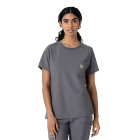 Blouse médicale à col rond Force Cross-Flex pour femme