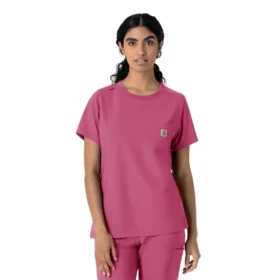Blouse médicale à col rond Force Cross-Flex pour femme