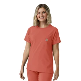 Blouse médicale à col rond Force Cross-Flex pour femme