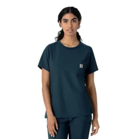 Blouse médicale à col rond Force Cross-Flex pour femme