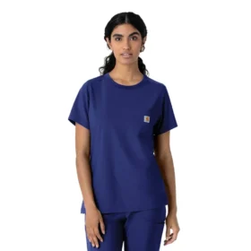 Blouse médicale à col rond Force Cross-Flex pour femme