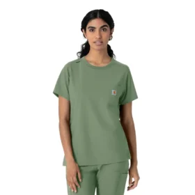 Blouse médicale à col rond Force Cross-Flex pour femme