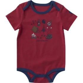 Body de camping à manchettes courtes pour garçon (bébé)