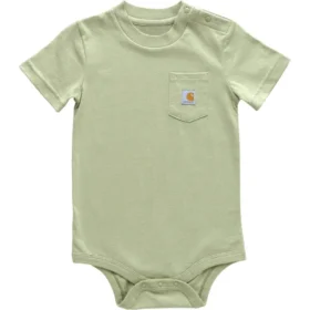 Body à manchons courts avec poche pour enfant (bébé)