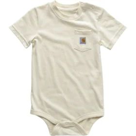 Body à manchons courts avec poche pour enfant (bébé)