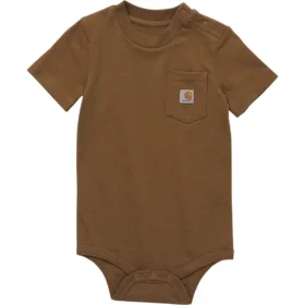 Body à manchons courts avec poche pour enfant (bébé)