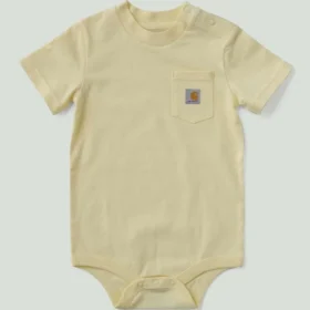 Body à manchons courts avec poche pour enfant (bébé)