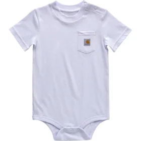 Body à manchons courts avec poche pour enfant (bébé)