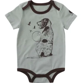Body à manchons courts pour garçon avec motif chien (bébé)