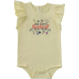 Body « Veggie » à manchettes courtes volantées pour fille (bébé)