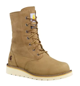 Bottes d’hiver imperméables et isolantes à talon compensé rabattable pour femme, 8″