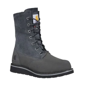 Bottes d’hiver imperméables et isolantes à talon compensé rabattable pour femme, 8″