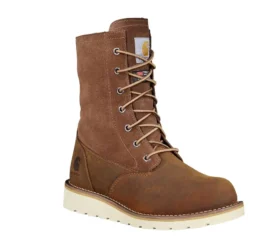 Bottes d’hiver imperméables et isolantes à talon compensé rabattable pour femme, 8″