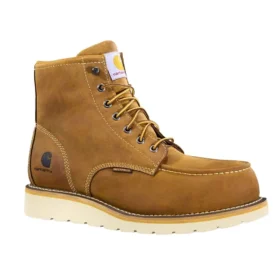 Bottes de travail imperméables à bout nano et talon compensé de 6 pouces