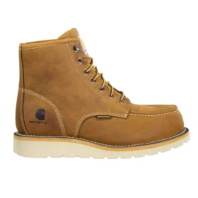 Bottes de travail imperméables à bout nano et talon compensé de 6 pouces