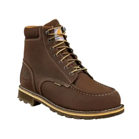 Bottes de travail traditionnelles à trépointe, imperméables, à bout mocassin, 6"