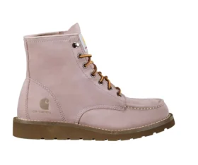Bottes à talon compensé et bout mocassin 6″ pour femme