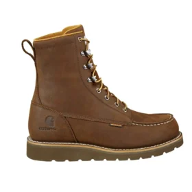 Bottes à talon compensé imperméables à bout mocassin, 8"