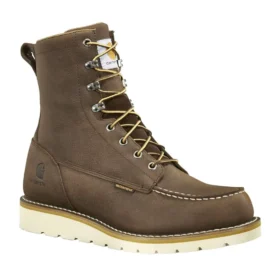Bottes à talon compensé imperméables à bout mocassin, 8"