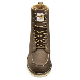 Bottes à talon compensé imperméables à bout mocassin, 8″