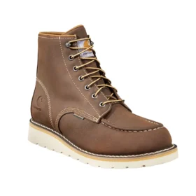 Bottes à talon compensé imperméables de 6 pouces avec embout en acier