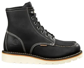 Bottes à talon compensé imperméables pour femme, 6" à bout mocassin