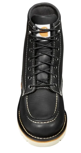 Bottes à talon compensé imperméables pour femme, 6″ à bout mocassin