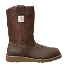 Bottes Wellington à talon compensé imperméables de 10 pouces avec embout en acier