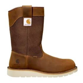 Bottes Wellington à talon compensé imperméables de 10 pouces avec embout en acier