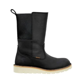 Bottes Wellington à talon compensé imperméables pour femme, 10", bout souple