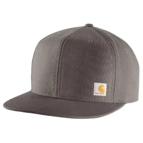 Casquette de baseball à visière plate en toile de coton rigide de Firm Duck