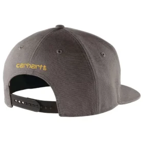 Casquette de baseball à visière plate en toile de coton rigide de Firm Duck