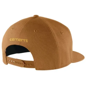 Casquette de baseball à visière plate en toile de coton rigide de Firm Duck
