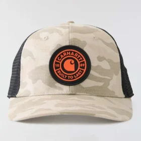 Casquette de camionneur camouflage à dos en maille ripstop