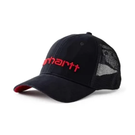 Casquette de camionneur en toile avec dos en maille et logo
