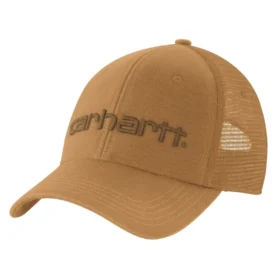 Casquette de camionneur en toile avec dos en maille et logo