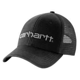 Casquette de camionneur en toile avec dos en maille et logo