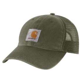 Casquette de camionneur en toile avec dos en maille et logo