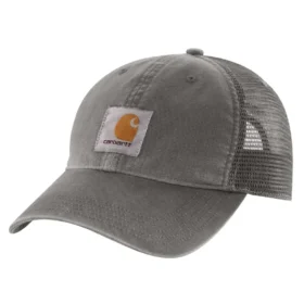 Casquette de camionneur en toile avec dos en maille et logo