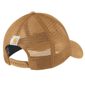 Casquette de camionneur en toile avec dos en maille et logo
