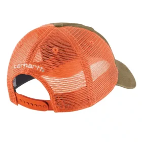 Casquette de camionneur en toile avec dos en maille et logo