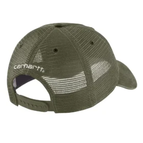 Casquette de camionneur en toile avec dos en maille et logo