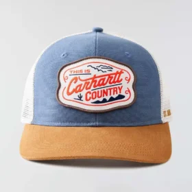 Casquette de camionneur en toile avec dos en maille et motif « Country »
