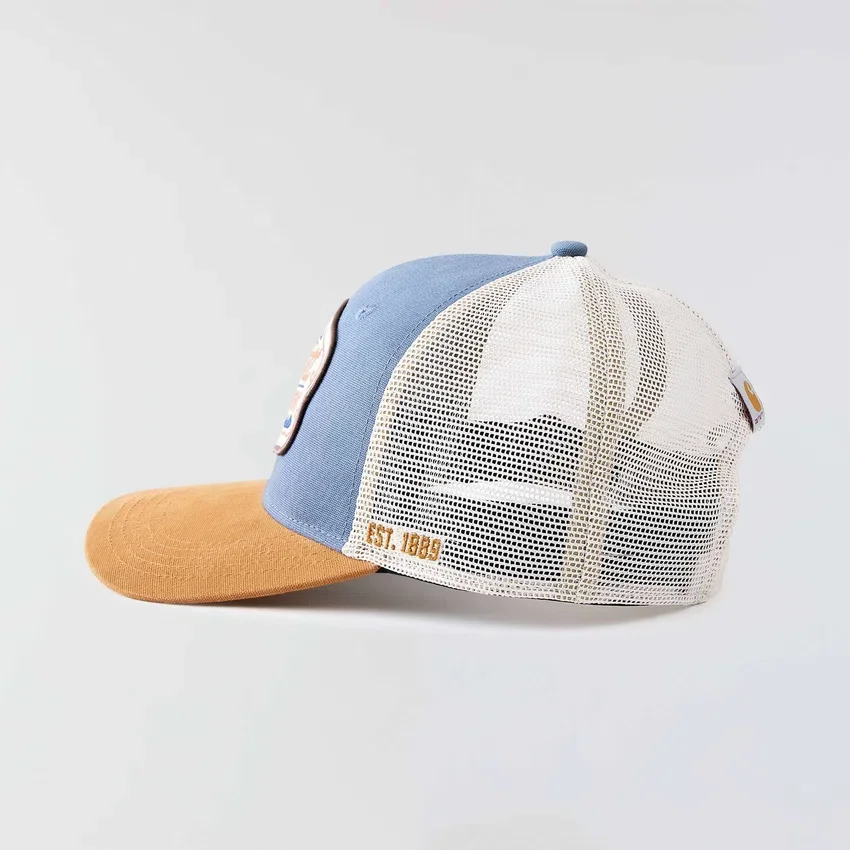 Casquette de camionneur en toile avec dos en maille et motif « Country »