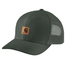 Casquette de camionneur en toile de coton délavée avec arrière en maille