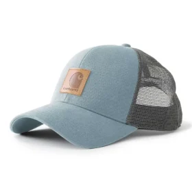 Casquette de camionneur en toile de coton délavée avec arrière en maille