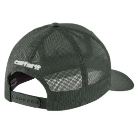 Casquette de camionneur en toile de coton délavée avec arrière en maille