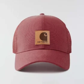Casquette de camionneur en toile de coton délavée avec arrière en maille