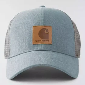 Casquette de camionneur en toile de coton délavée avec arrière en maille