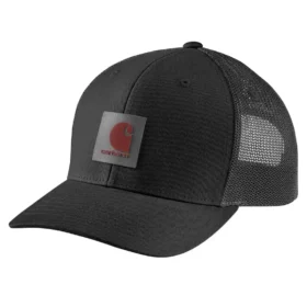Casquette de camionneur Rugged Flex™ en sergé avec dos en maille et écusson logo